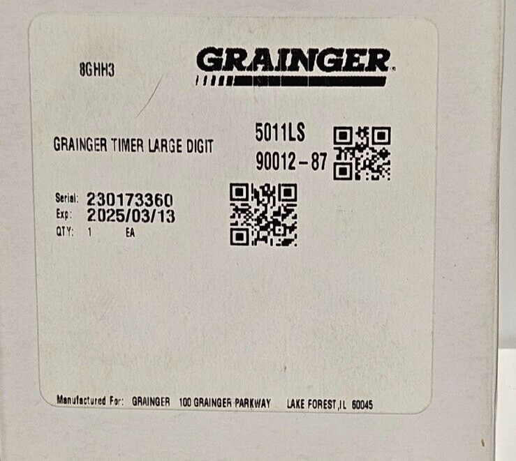 Traceable Giant Digital 5011LS Grainger Timer Large Digit 8GHH3 90012-87