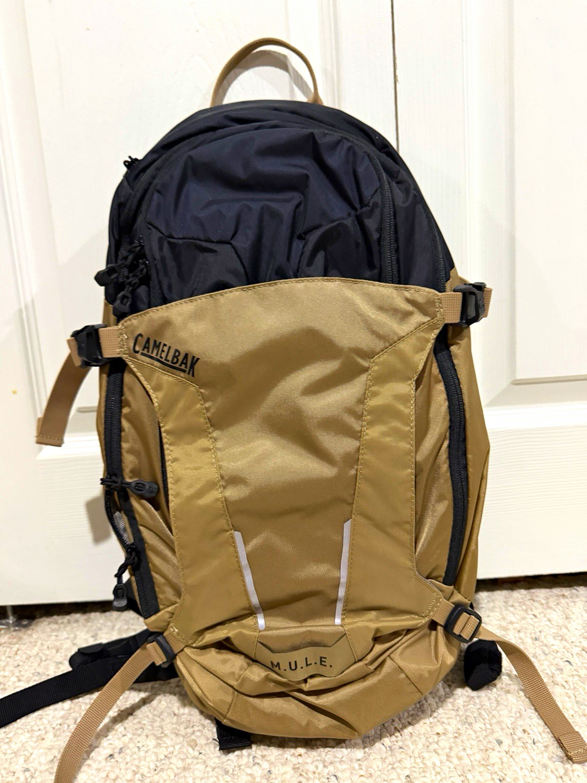 CamelBak M.U.L.E. 12L Hydration Backpack Tan/Black, No Bladder