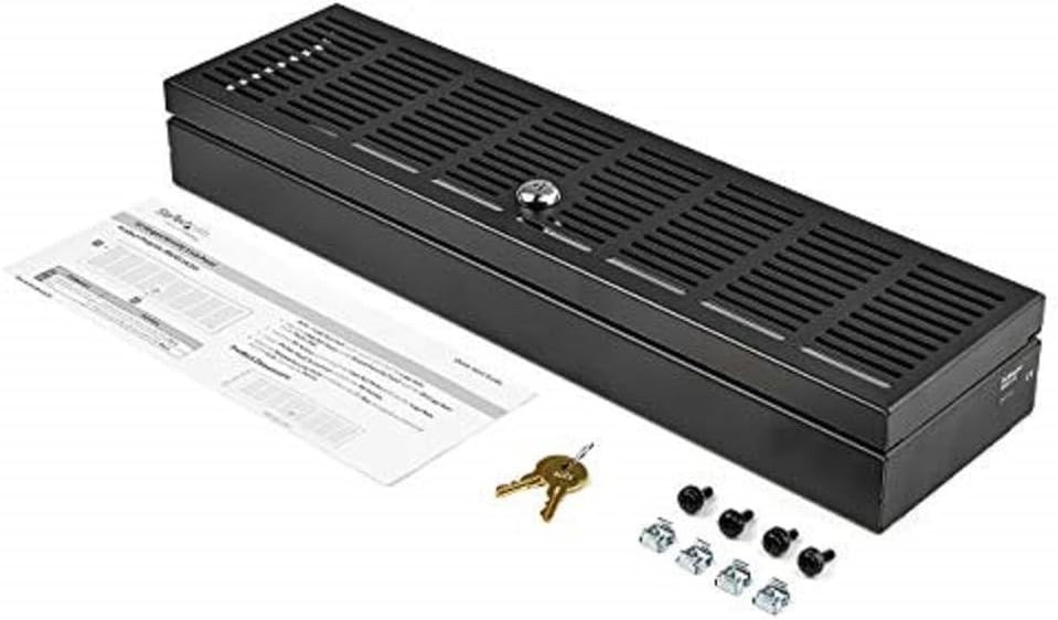 StarTech.com 3U Rack Mount Security Cover - Hinged Locking Rack Panel/Cage/Door