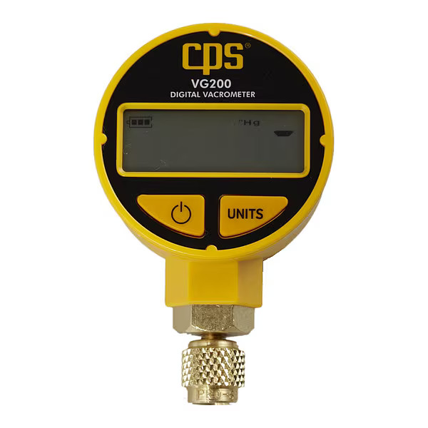 Pro-Set Vacuum Gauge,Digital,1/4" Flare VG200 Pro-Set VG200 750377771033