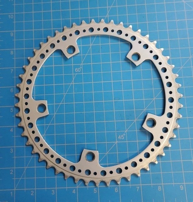 Unmarked Campagnolo Chainring (51T / 144 mm BCD)...Silver Finish