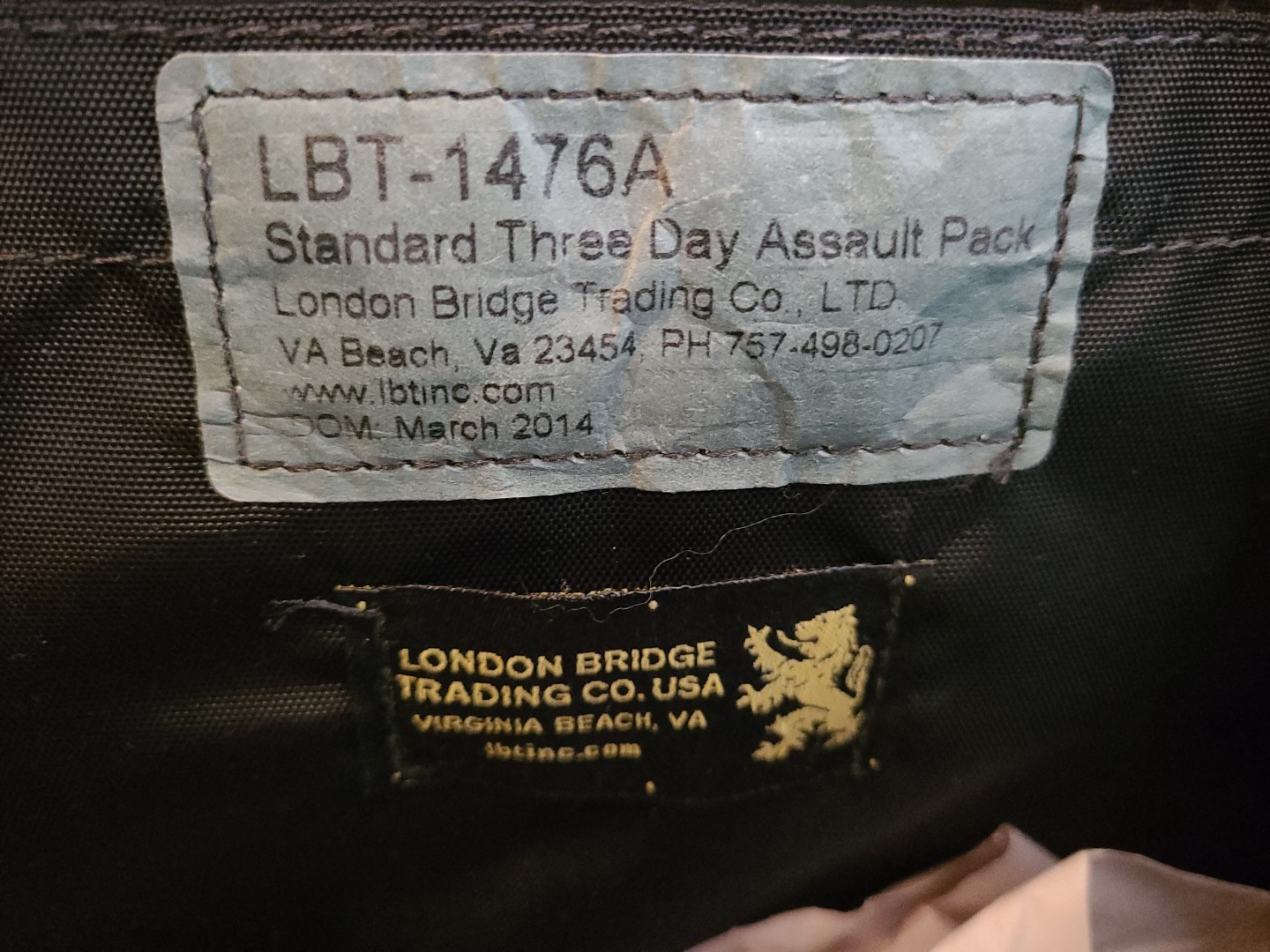London Bridge Trading Gold Tag LBT-1476A 3 Day Assault Pack With Extras SPEC OPS
