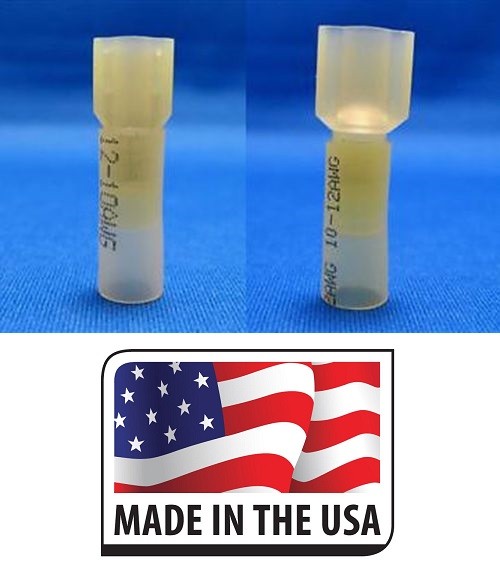 25 Set Fully Insulated 12-10 1/4" Quick Connect Terminal with 3M Heat Shrink M/F