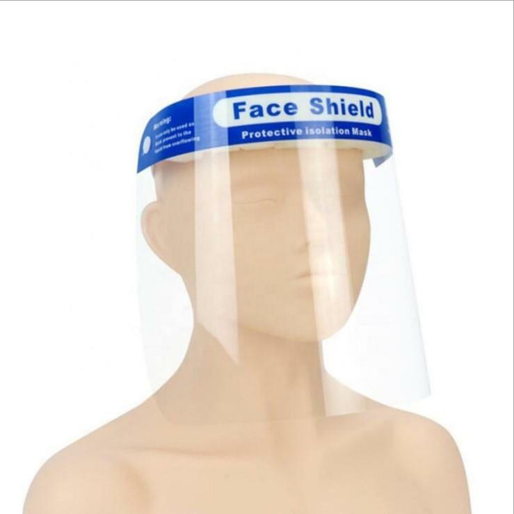 LOT 5 Safety Full Face Shield Guard Protector Mask Head Band Elastic Reusable