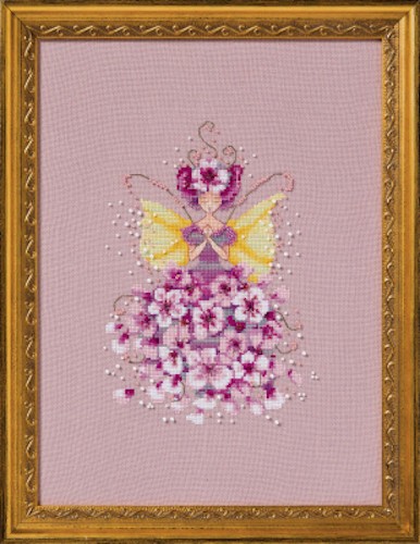 Nora Corbett Cross Stitch Pattern - NC380 - Miss Cherry Blossom