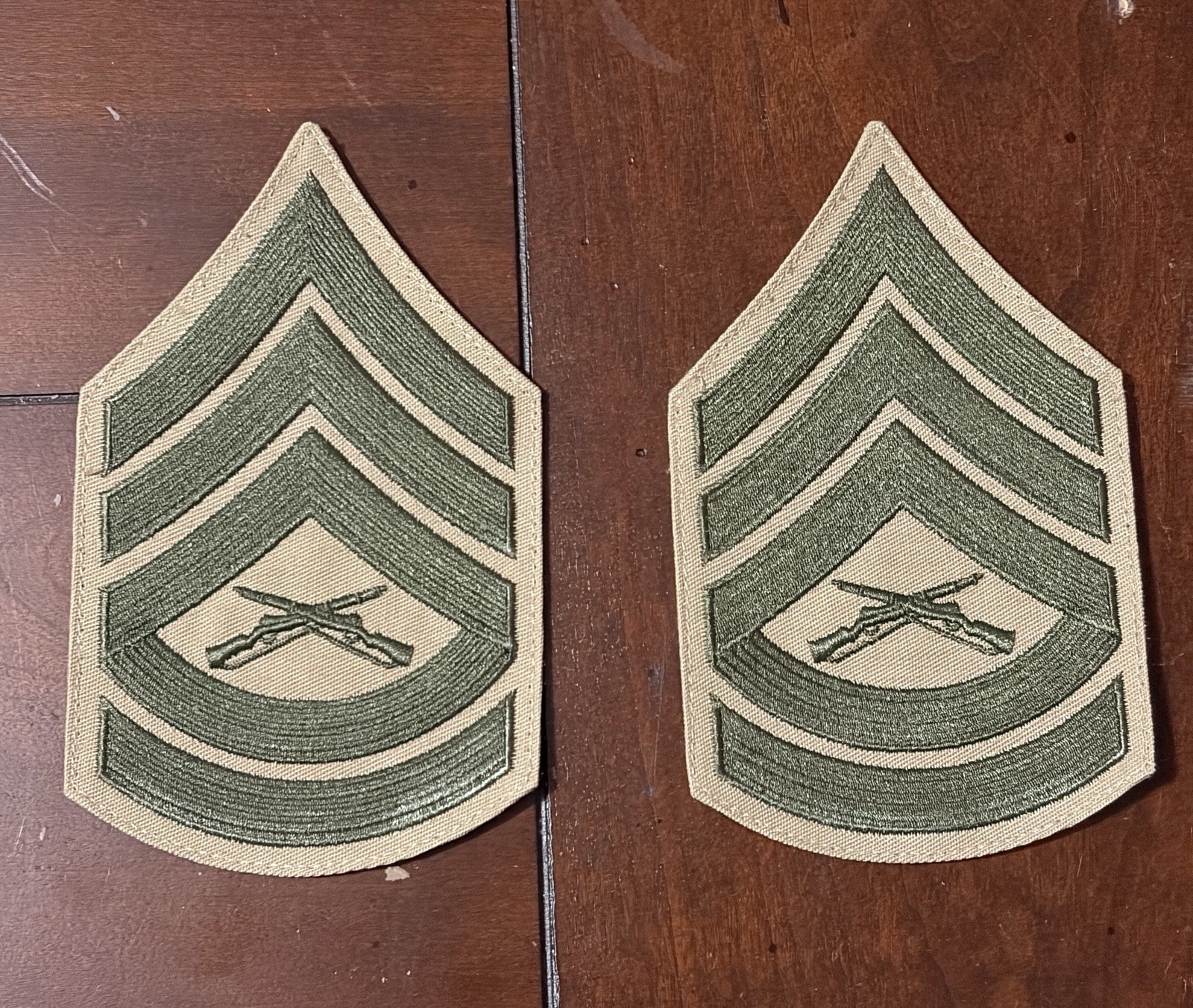 Usmc Khaki Chevrons Male Pair GySgt