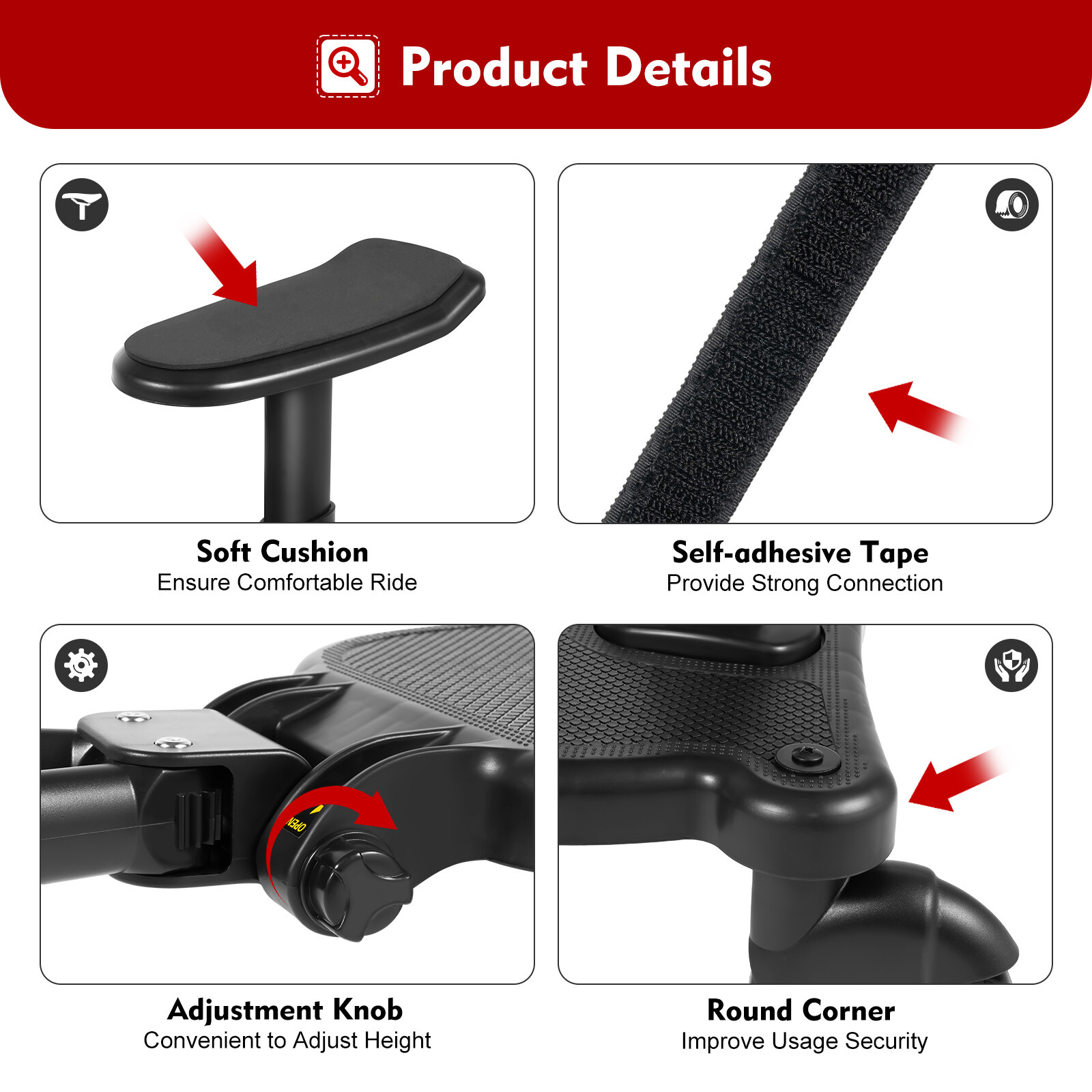 Universal 2 in 1 Stroller Ride Board &Detachable Seat, Stroller Glider board