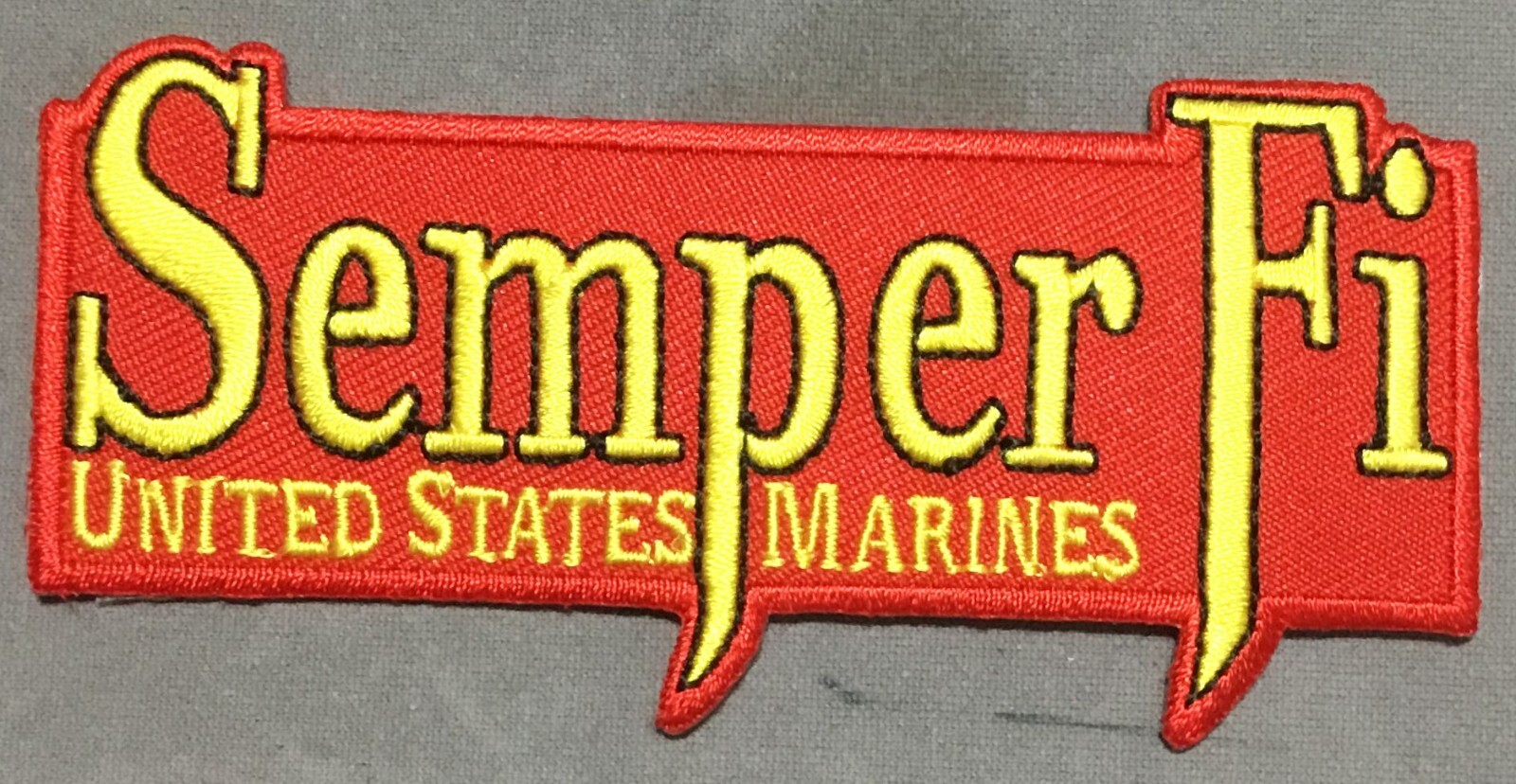 Semper Fi  United States Marines red patch