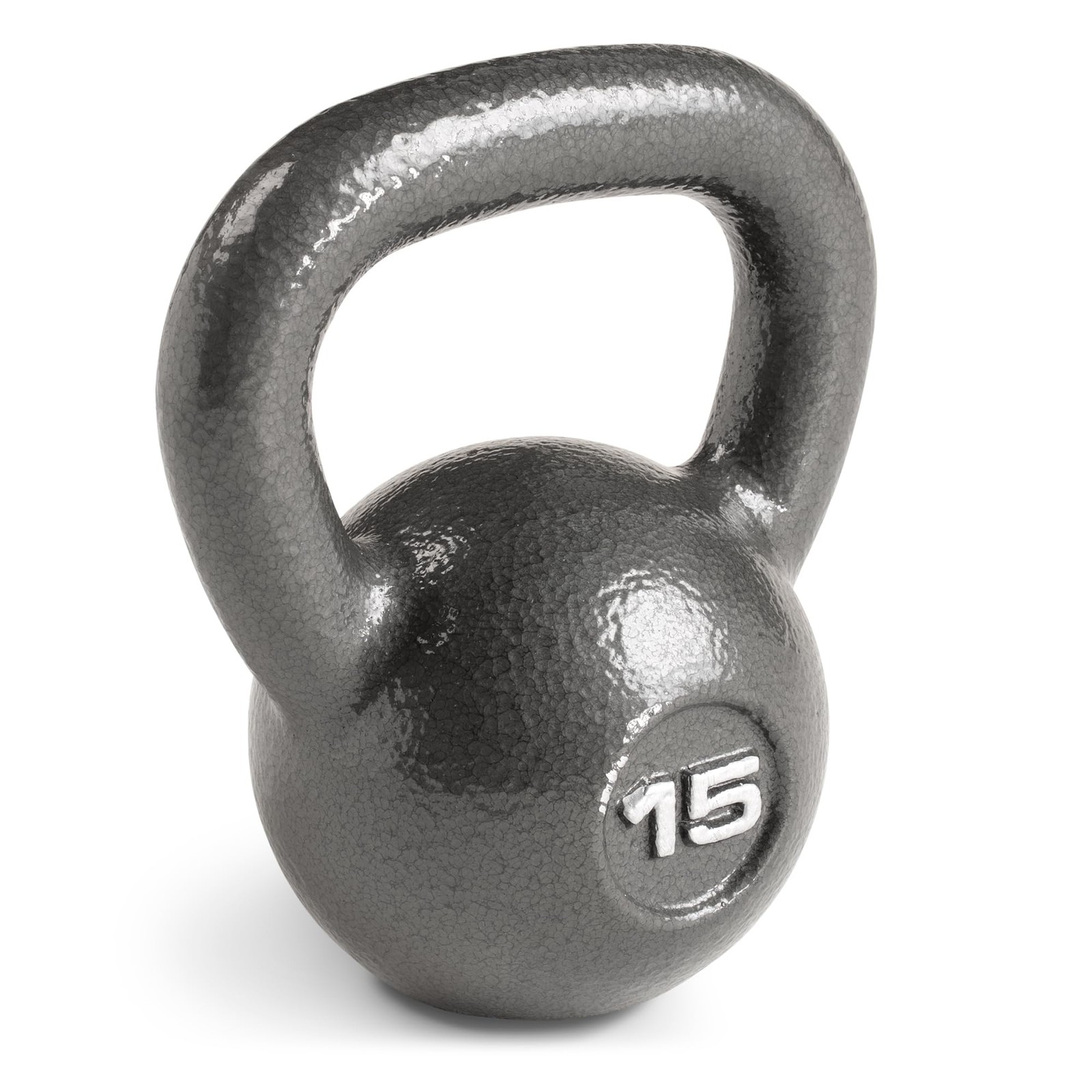 HKB-015 Hammertone Kettle Bell, 15 lb,Black