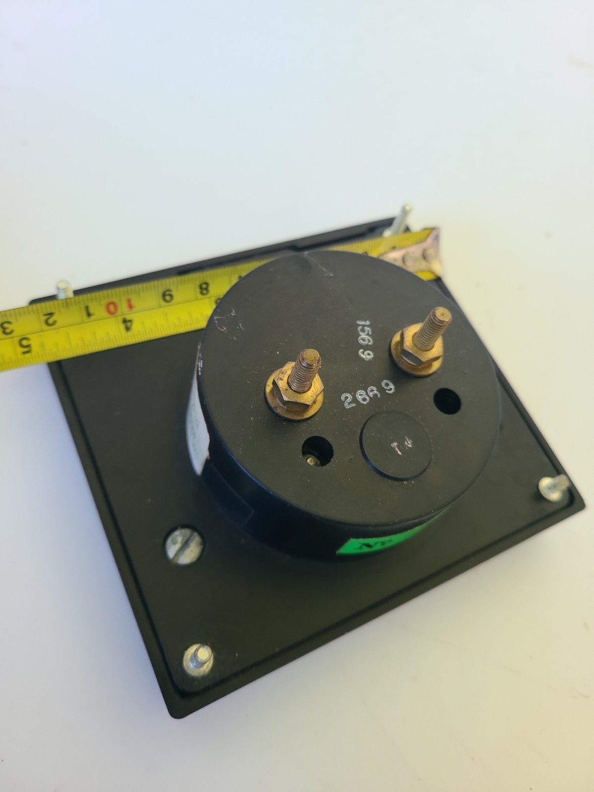 Western Reserve Electronics Model 503 panel meter, TRUE RMS 0-10 AC/DC, Crack!