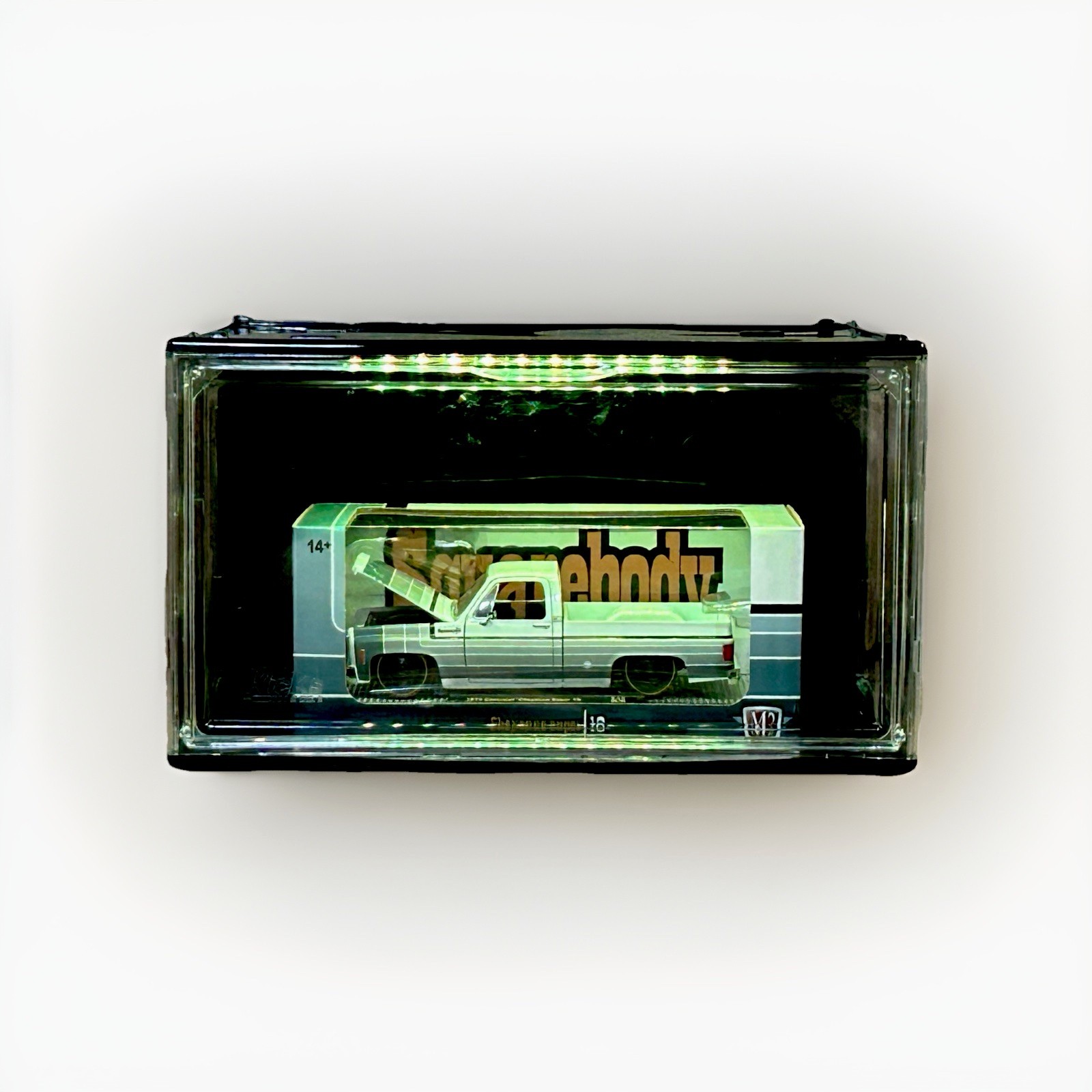 LED Diecast Display Case Diorama Up To 1/24 Scale- Truck NOT Included-New In Box
