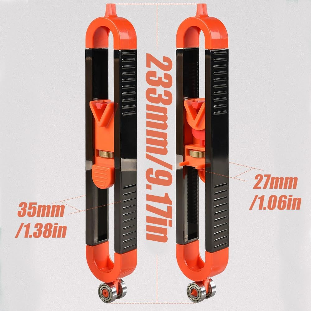 1Pcs Precise Contour Scribe Tool with 2 Pencil, Upgrade Measuring Scribe Tools w