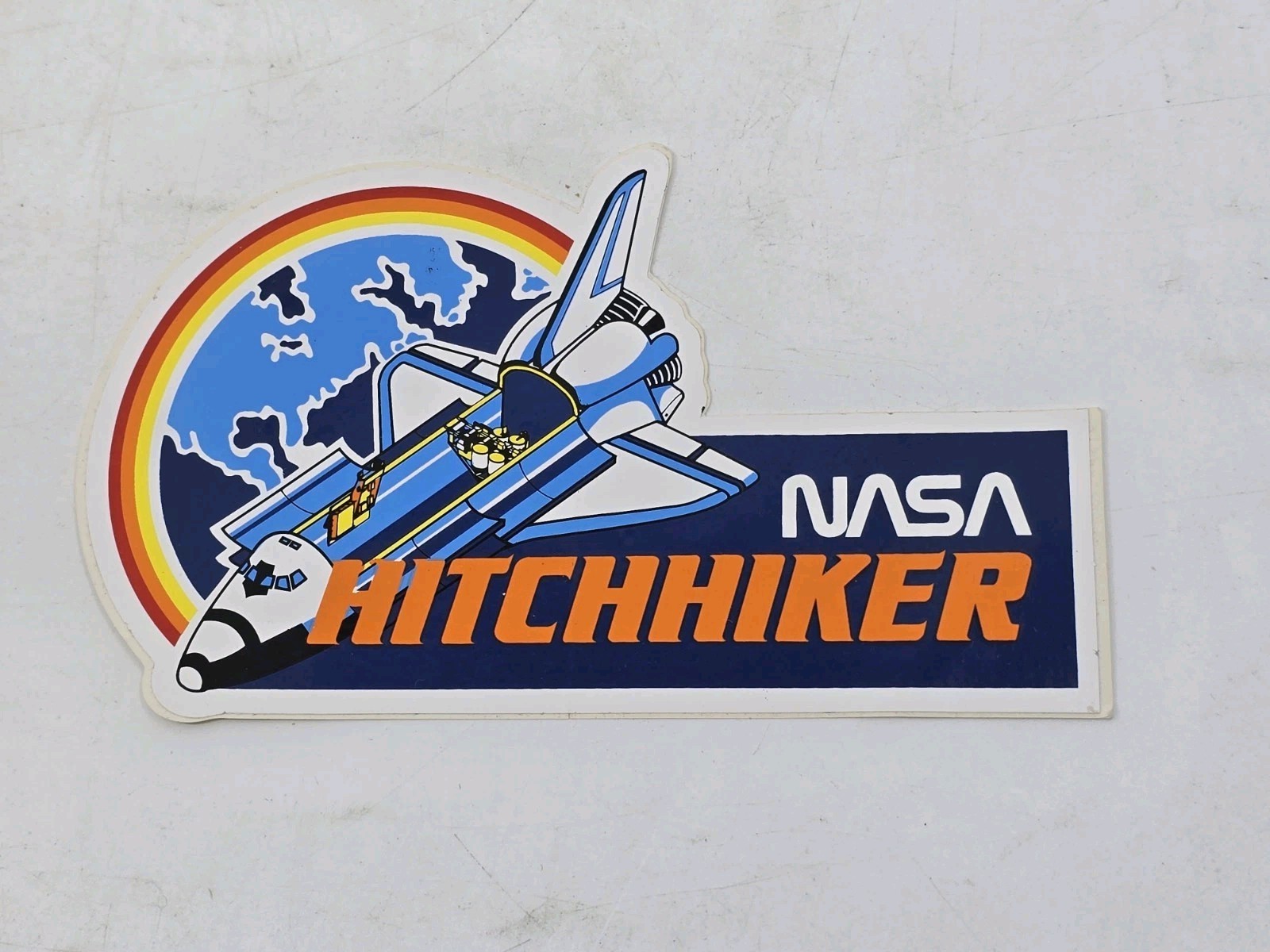 VTG NASA Program Space Shuttle HITCHHIKER STICKER  Payload System