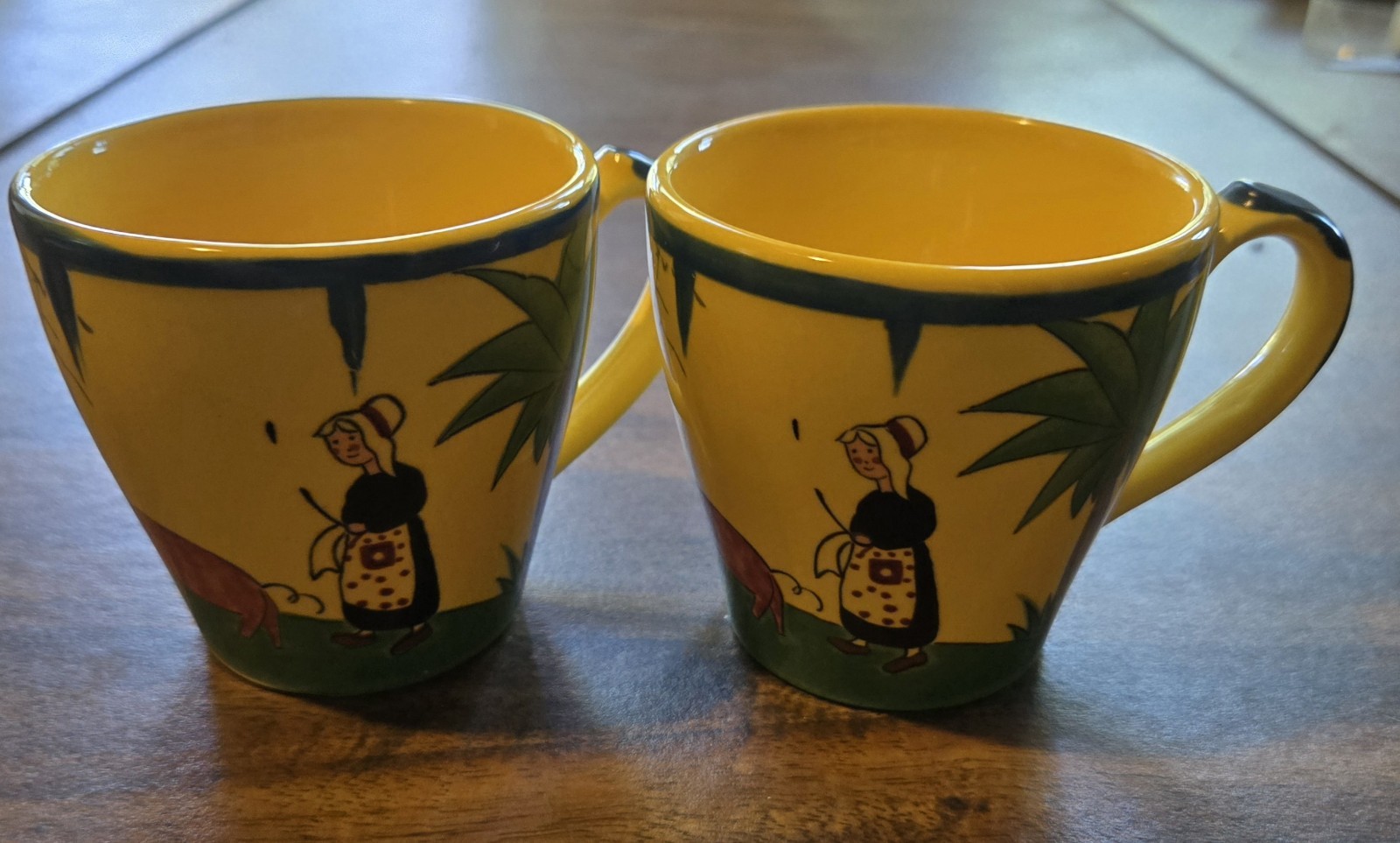 The Holden "Soleil" Design Two Tea Cups