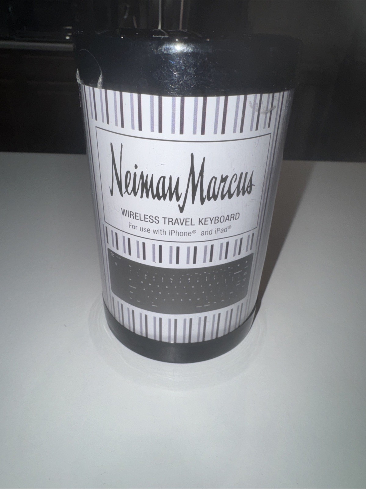 Neiman Marcus Wireless Travel Keyboard Black Silicone - Tested & Works!