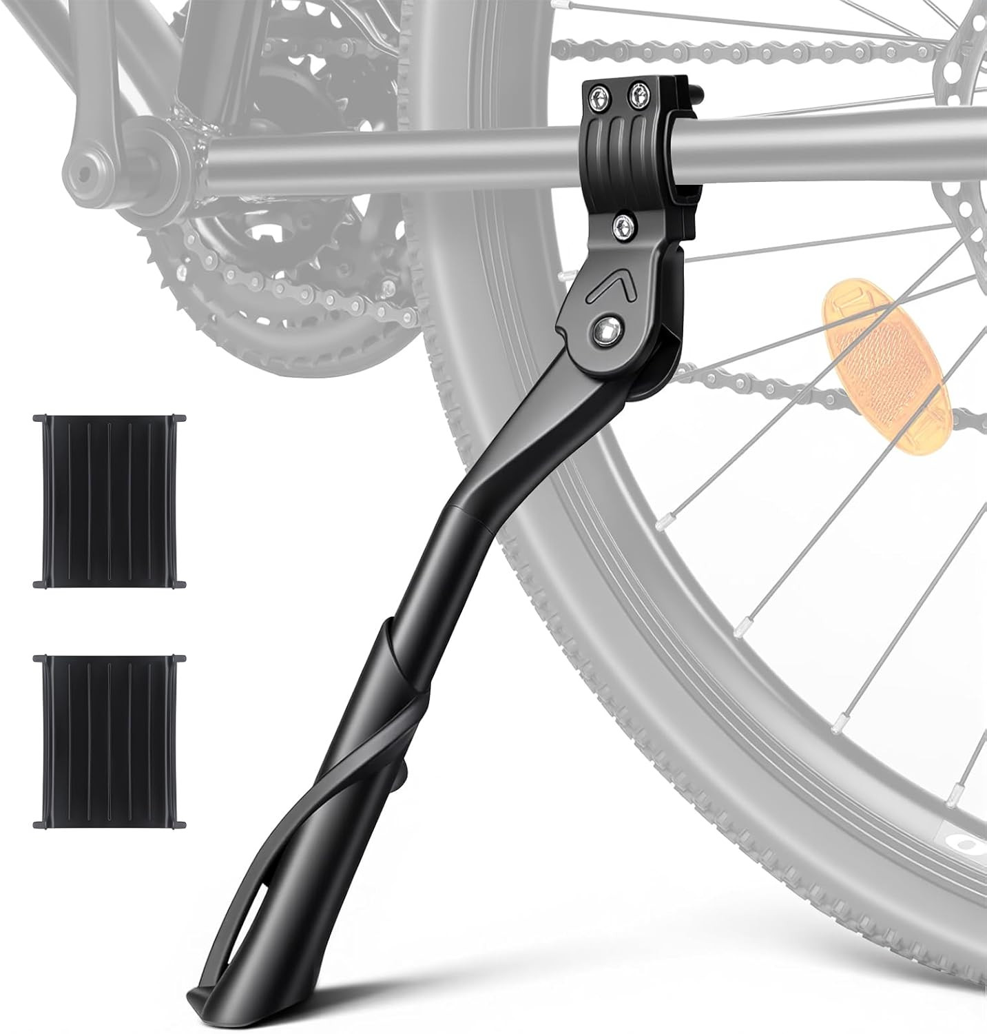 Bike Kickstand 24"-29", Adjustable Height Bike Stand for Adult Bike, Electric...