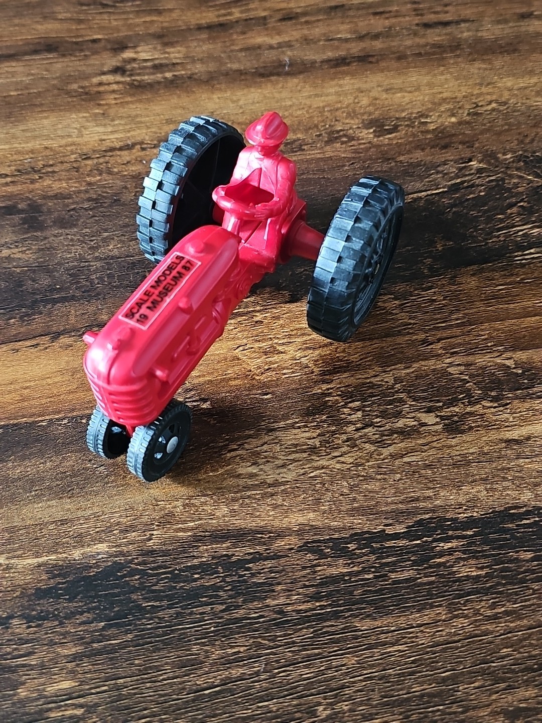 Red Plastic Ertl SIGNED Tractor From 1987 Show