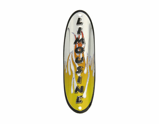 Bike Limousine Name Plate W/Flame. bike part ,bicycle parts.