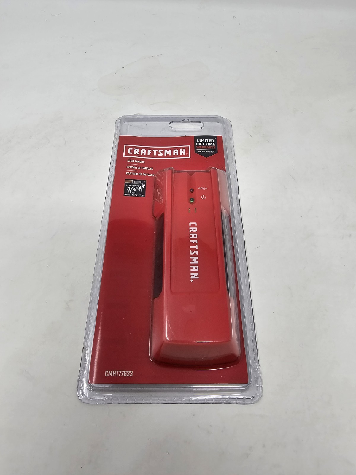 Craftsman Stud Sensor: Scans up to 3/4" Wood + Metal Studs! Model #CMHT77633