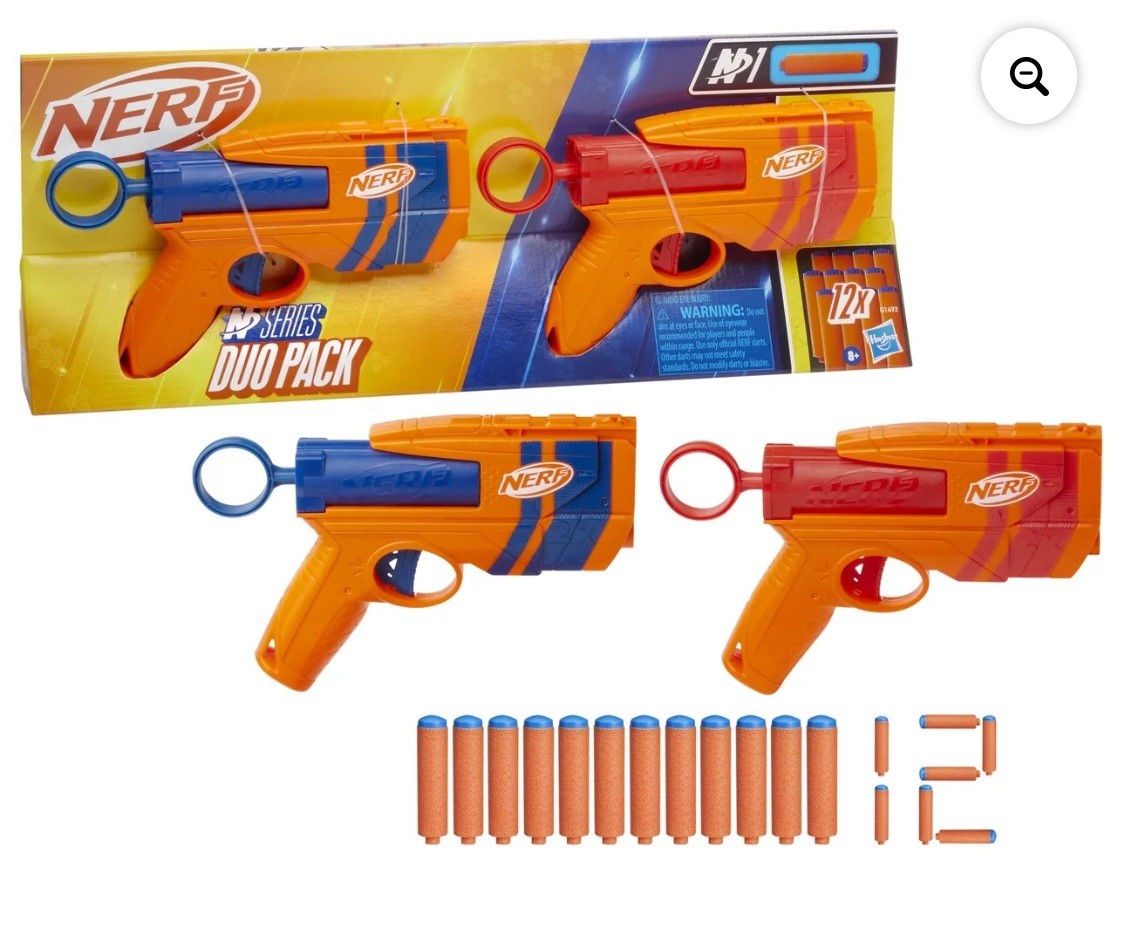 NERF  “N” Series Duo Pack, Includes 2 Ward Blasters, 12 N 1 Darts Included 🆕