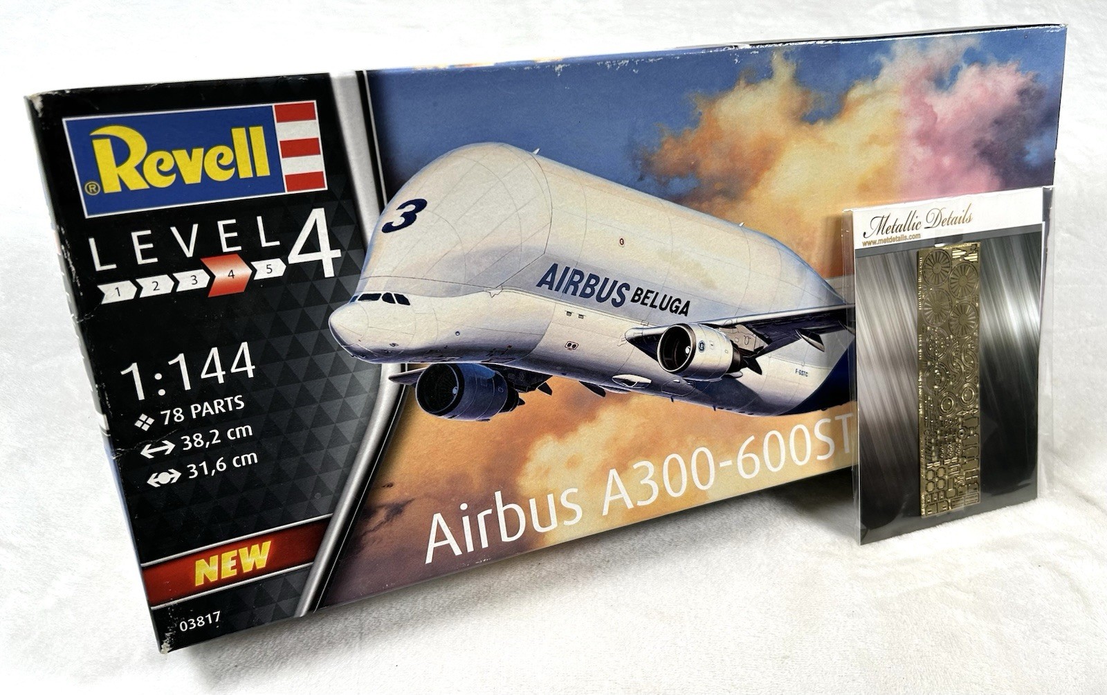 Revell Germany 1/144 Airbus Beluga A300-600ST + PE Detail Kit - OPEN BOX SEALED