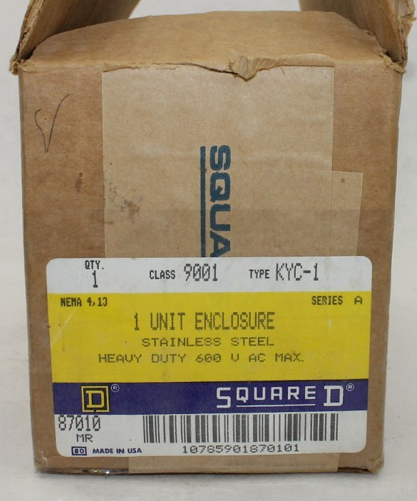 NIB Square D 9001 KYC-1 Pushbutton Enclosure