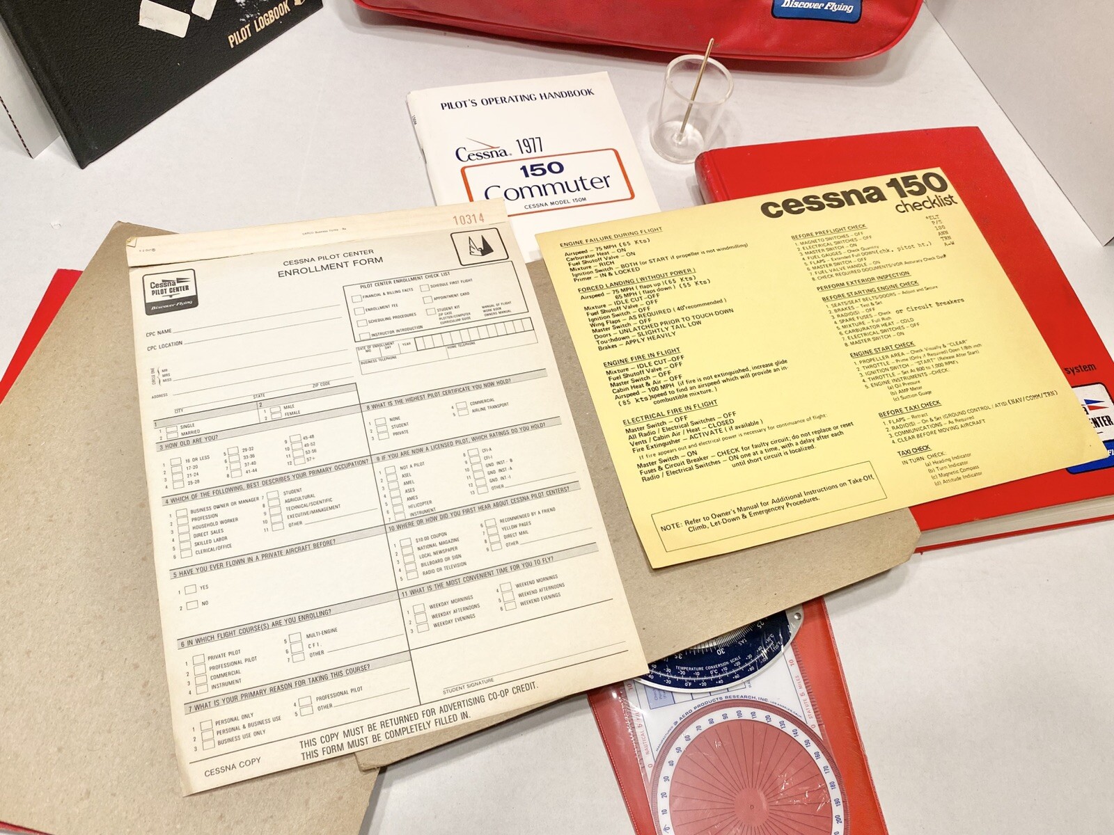 Cessna 1977 150m Commuter Operating Handbook + Training Enrollment Package