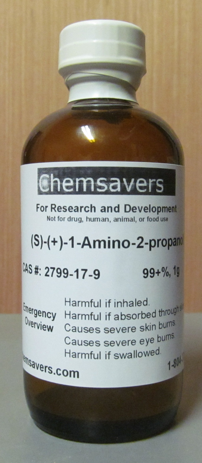 (S)-(+)-1-Amino-2-propanol, 99+%, Certified, 1g