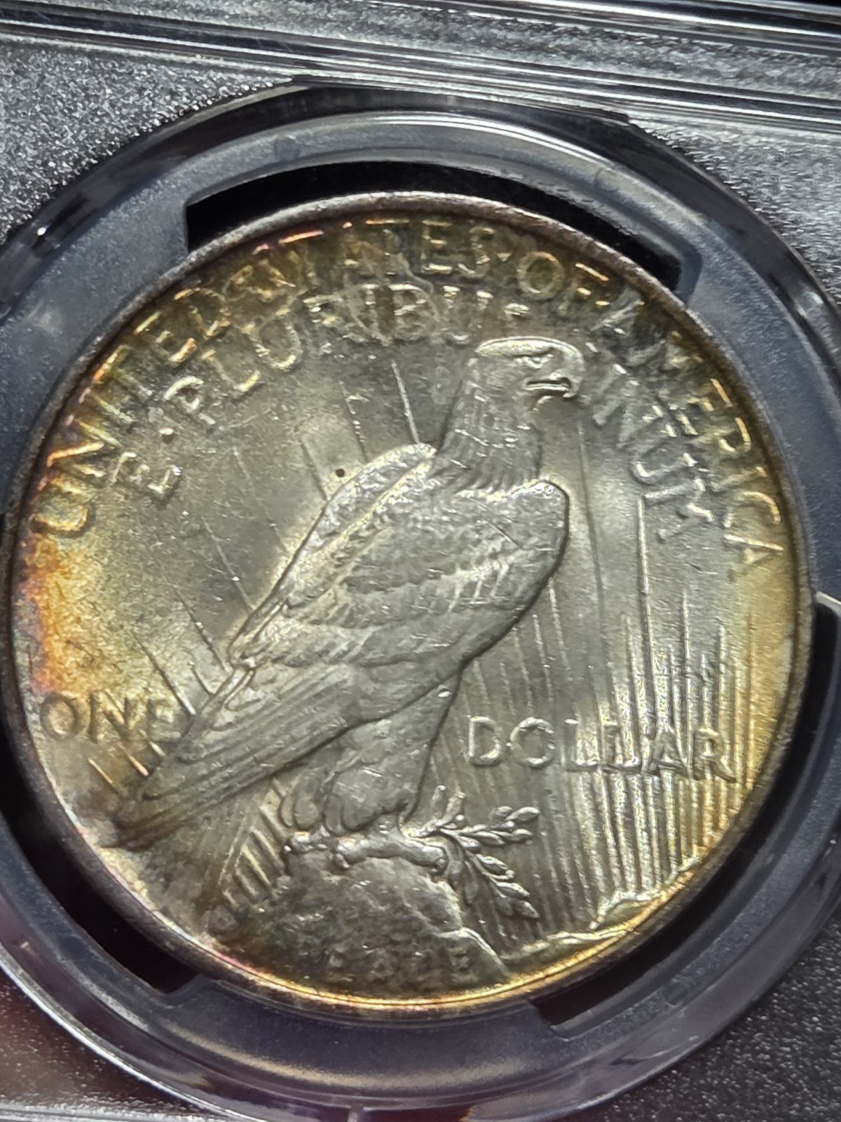 1922 $1 Peace Dollar PCGS MS63 Toned