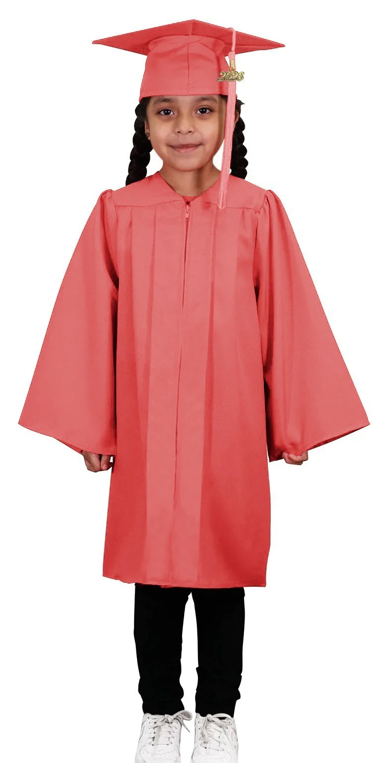 Child Pink Cap & Gown - Preschool & Kindergarten Cap & Gown