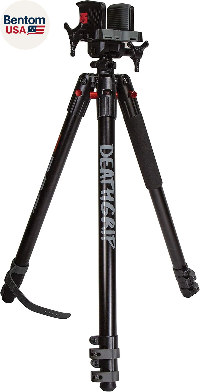 Deathgrip Aluminum Tripod with Durable Frame, Lightweight, Stable Design, Bubble