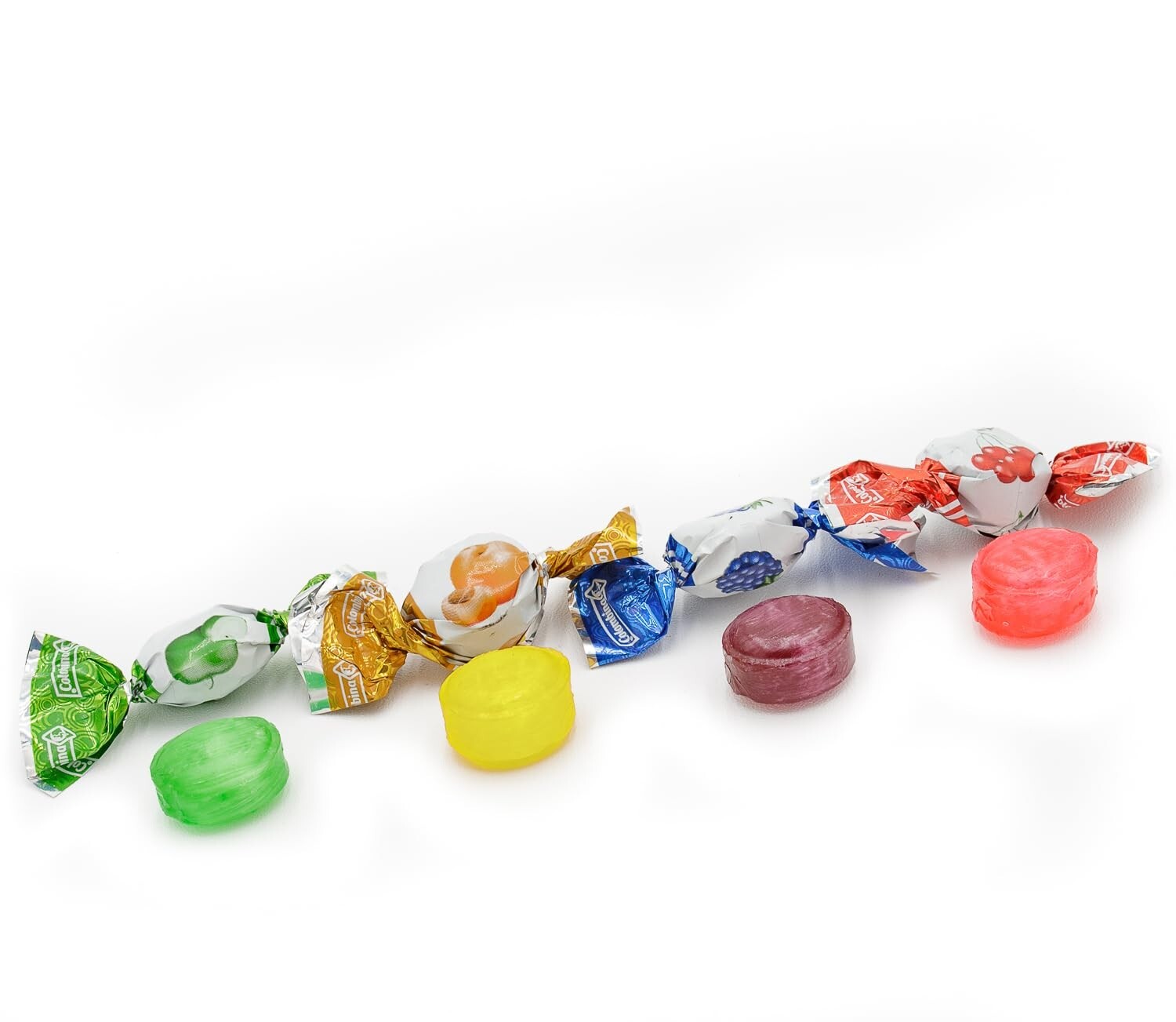 Colombina Delicate Fruit Drop 4 Assorted Flavors Bulk Delicious Candy (2.2 LB)