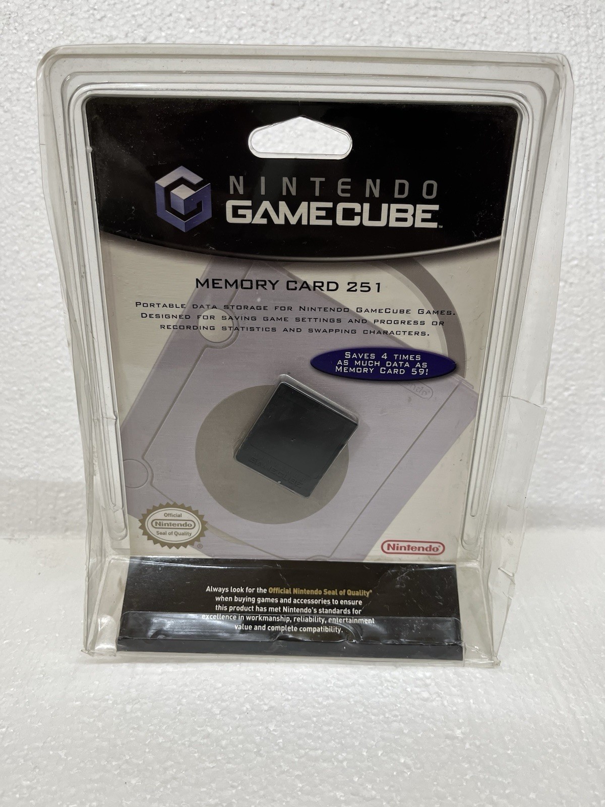 Official OEM Nintendo GameCube Memory Card - 251 Blocks Sealed New