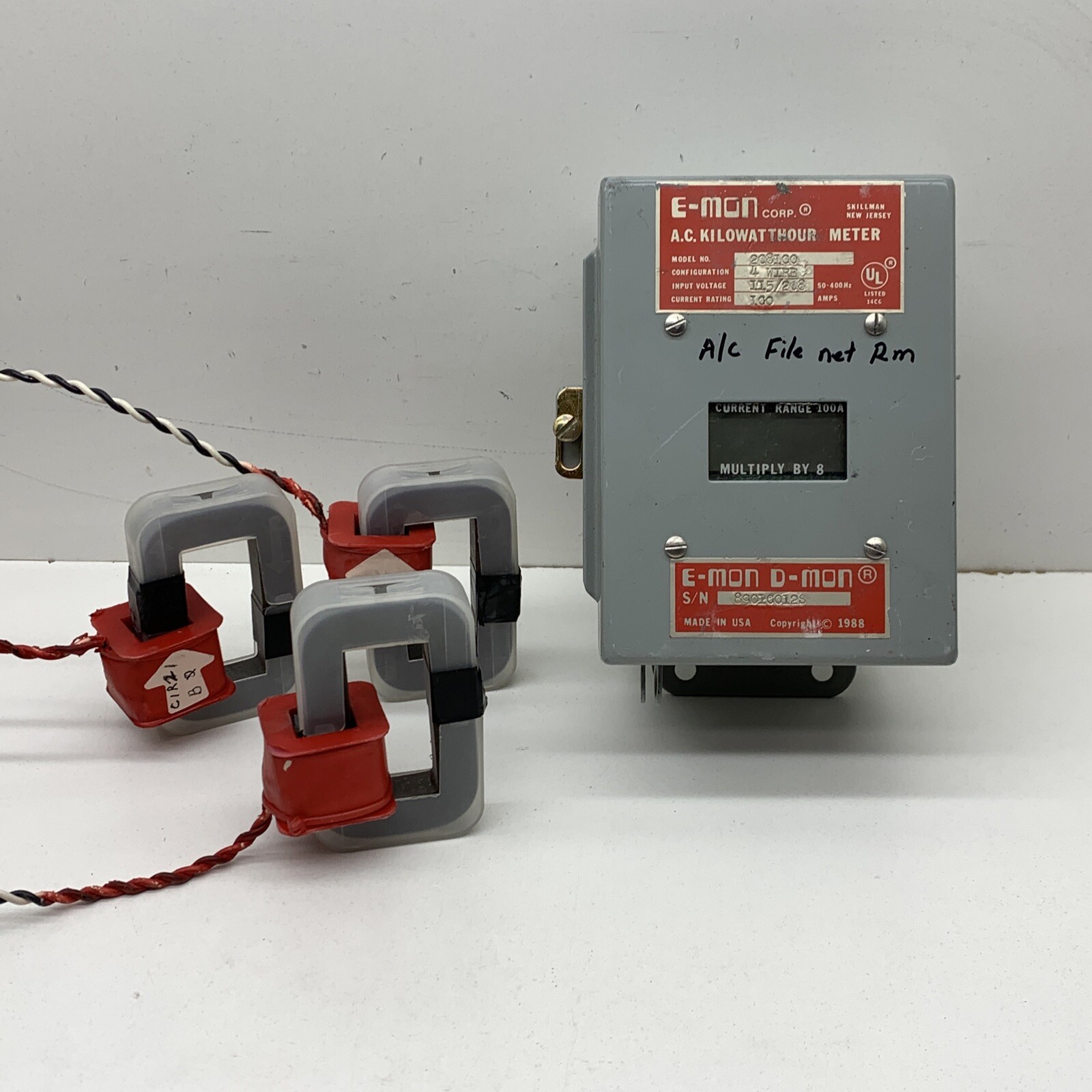 E-Mon 208100 AC Kilowatthour Meter 100A 115/208V 4-Wire