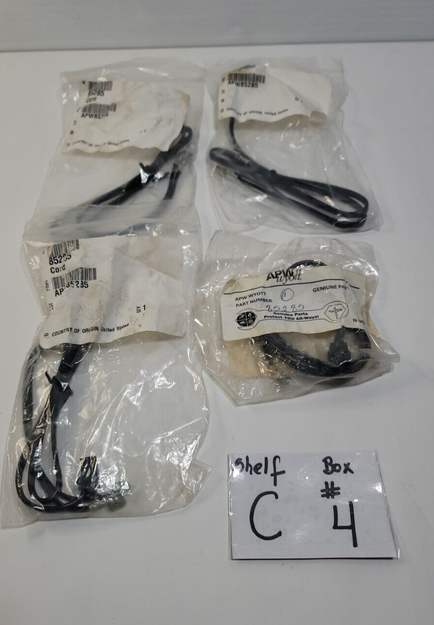 A Lot of ( 4 ) Apw Wyott 85285 Fan Cord Assembly (Fan Cord 85283) -  New