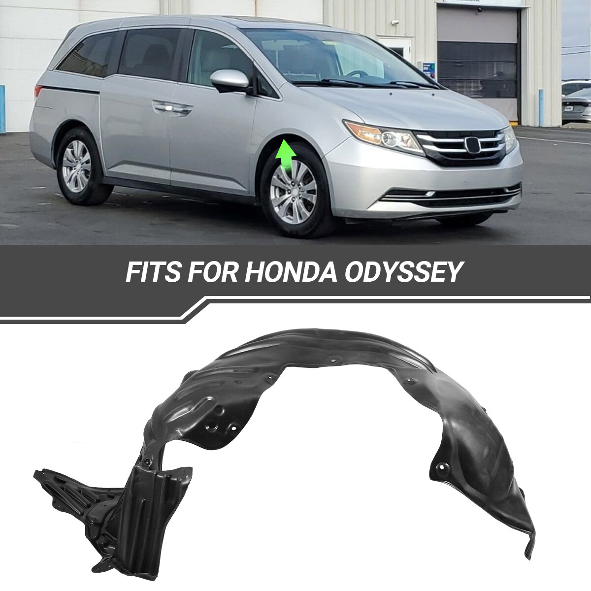 Fender Liner For 2014-2017 Honda Odyssey Front Right Passenger Side 74101TK8A10