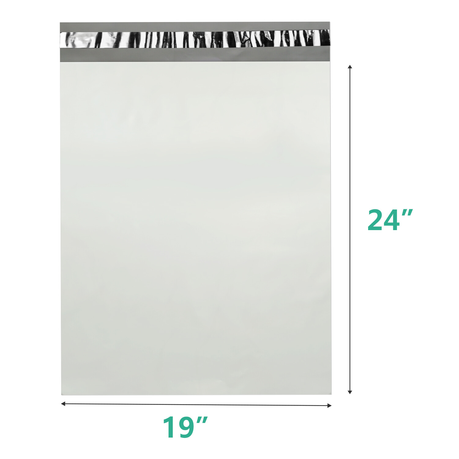 50 Poly 19x24 White Poly Mailers Shipping Envelopes Mailing Bags 2.5 Mil