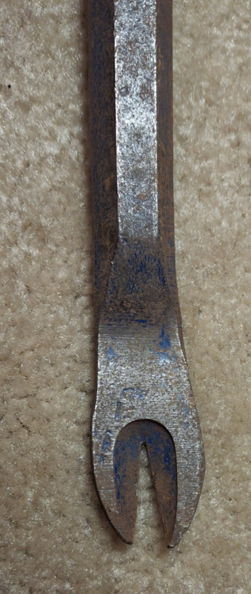 VINTAGE VAUGHAN Double End Offset Nail Puller Pry Bar 11" USA