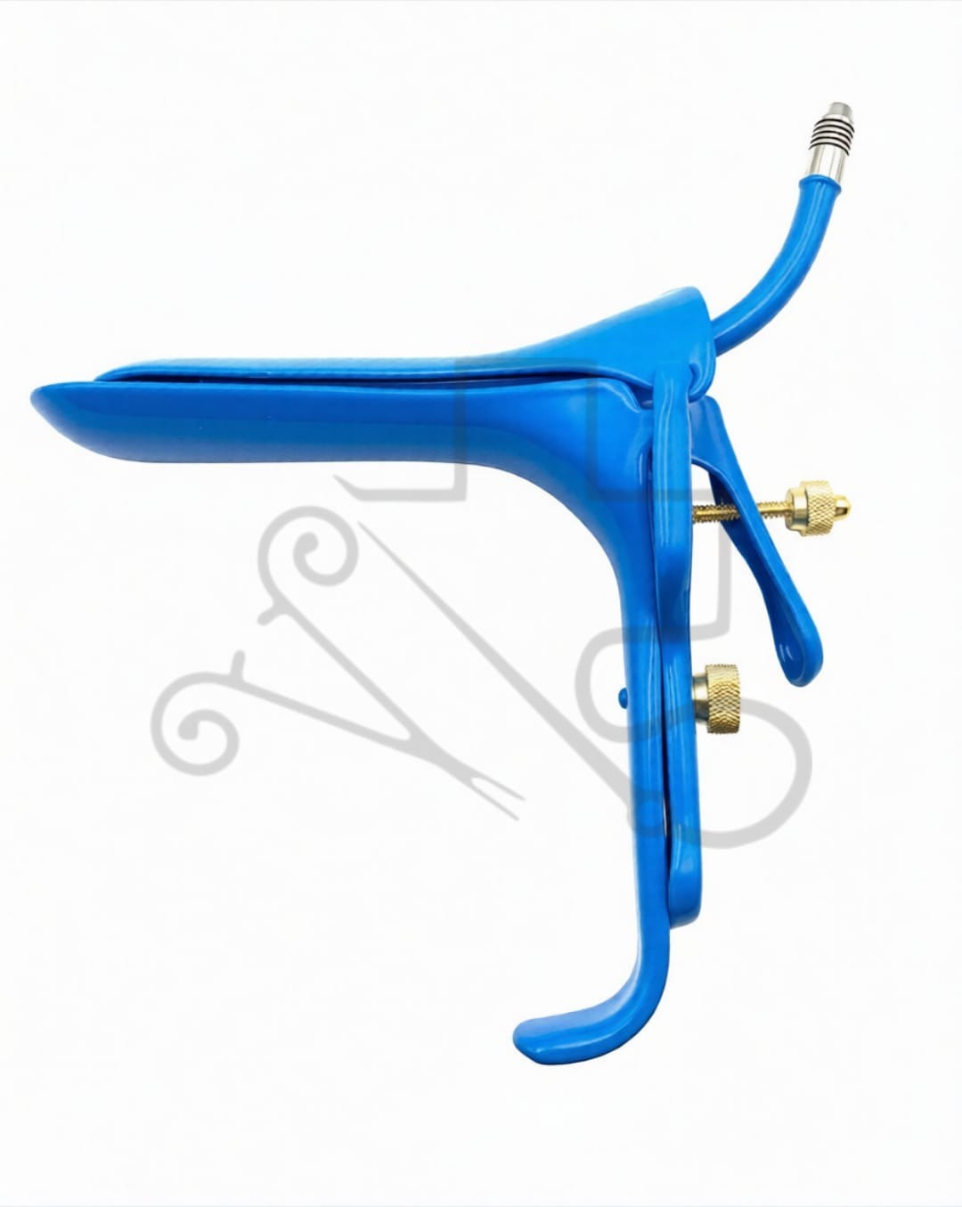 Grave Vaginal Speculum Blue Teflon Cover W/ Suction Tube Medium Size