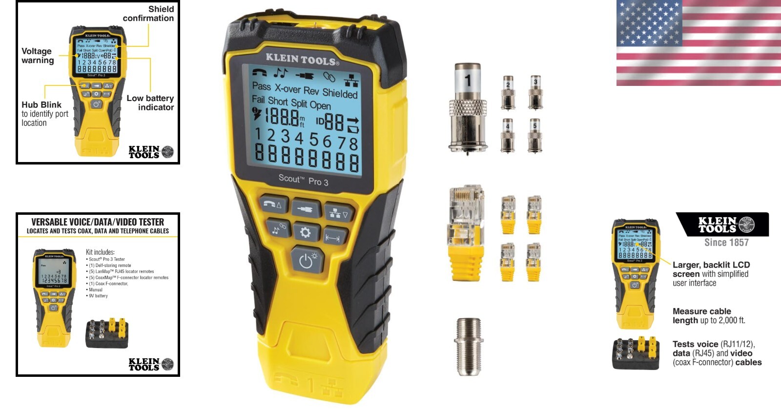Versatile Testing Kit for Ethernet, Coax, & Phone Cables - Reliable & Accurate