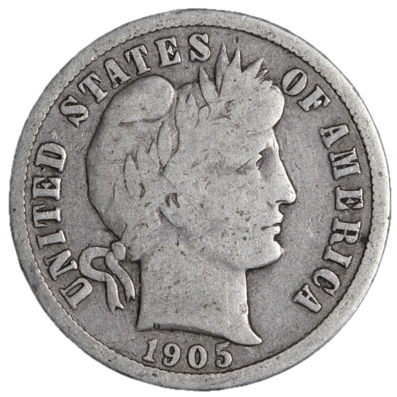 1905 Barber Dime Nice Circulated VG/FINE! Complete Your Album!