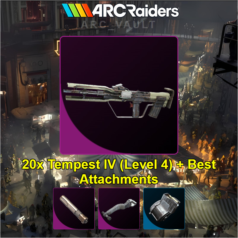 Arc Raiders ⭐ 20x Tempest IV (Level 4) + Best Attachments ⭐( PS5 / PC/ XBOX )⭐