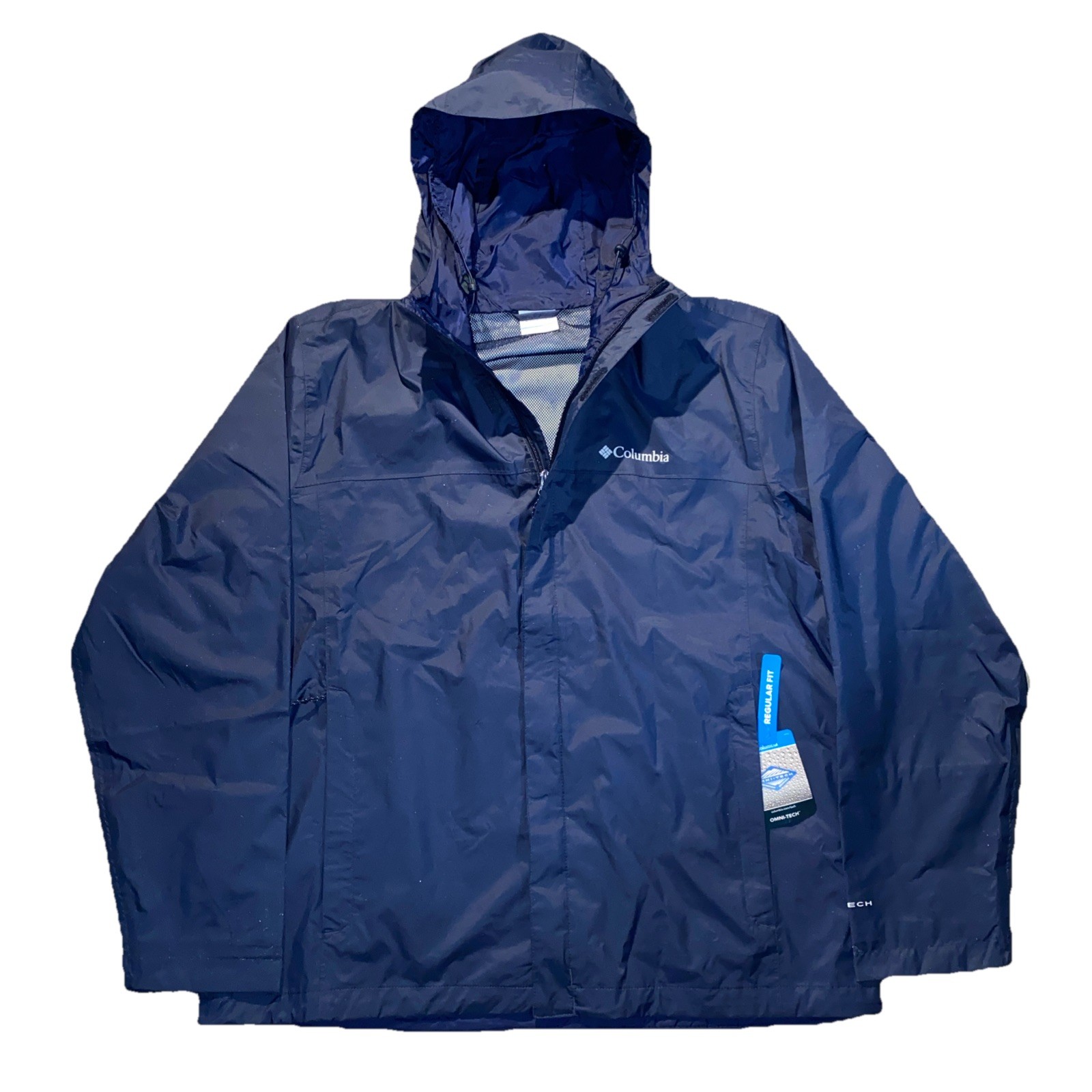 NWT Columbia Watertight II Rain Jacket, men’s XL, navy blue