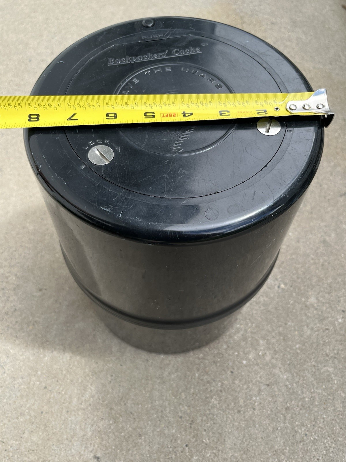GARCIA MFG SAVE THE BEARS BACKPACKER'S CACHE Container Bear proof container