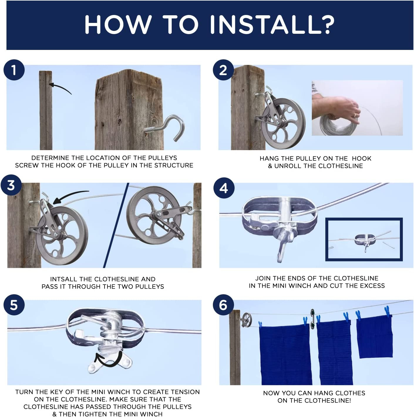 Clothesline - Galvanized Steel Cable - PVC Coasting (Gold, 100')