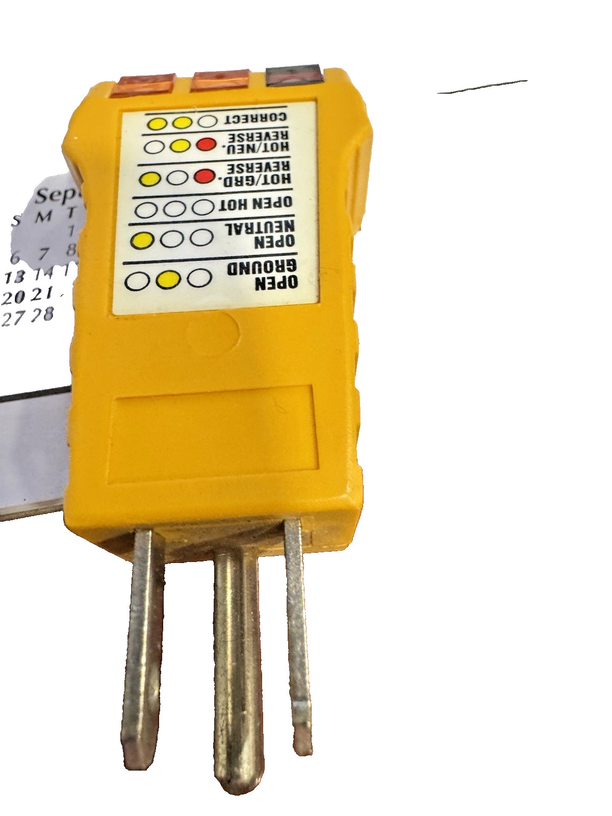 3 Wire receptacle Tester