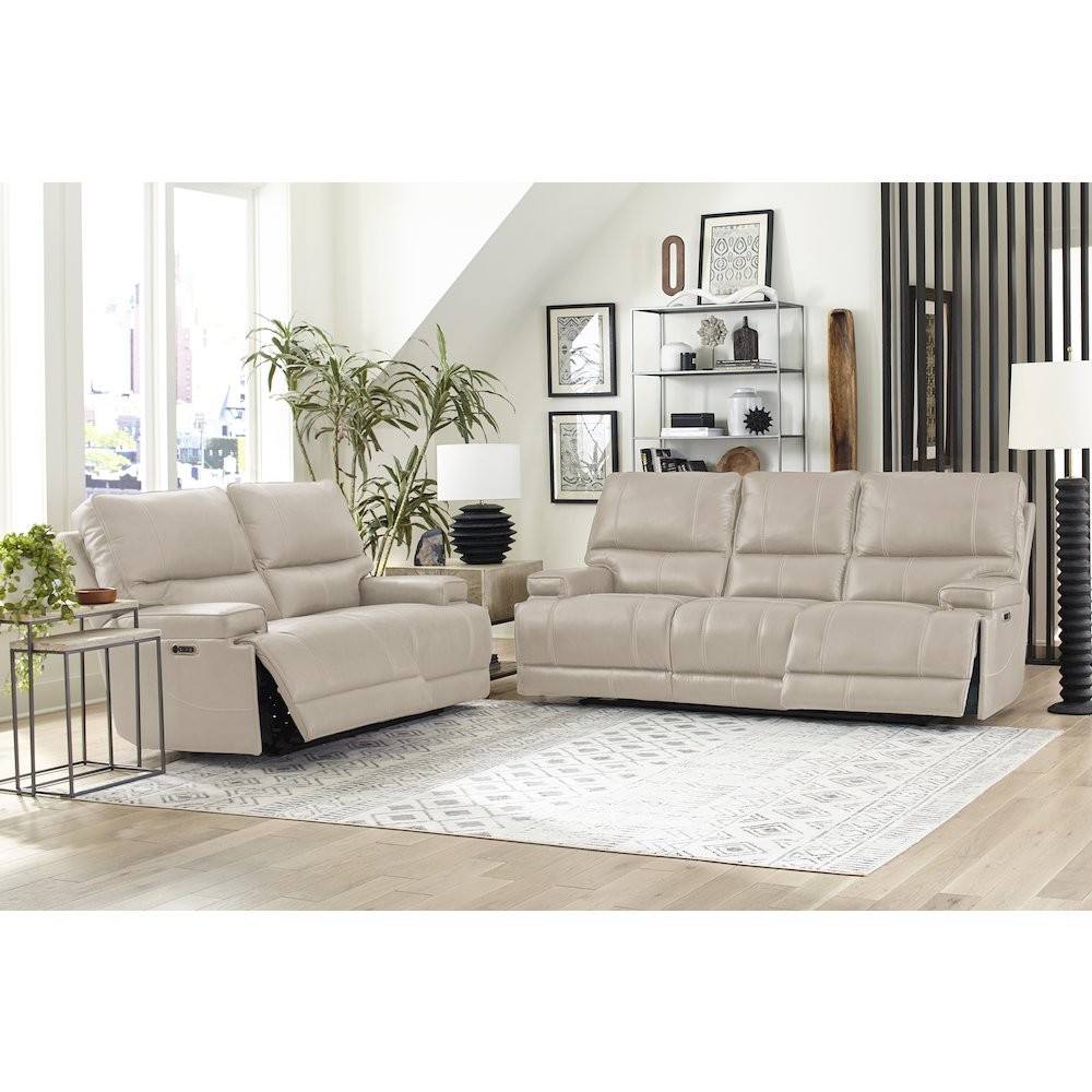 Whitman - Verona Linen - Powered By Freemotion Cordless Power Reclining Sofa