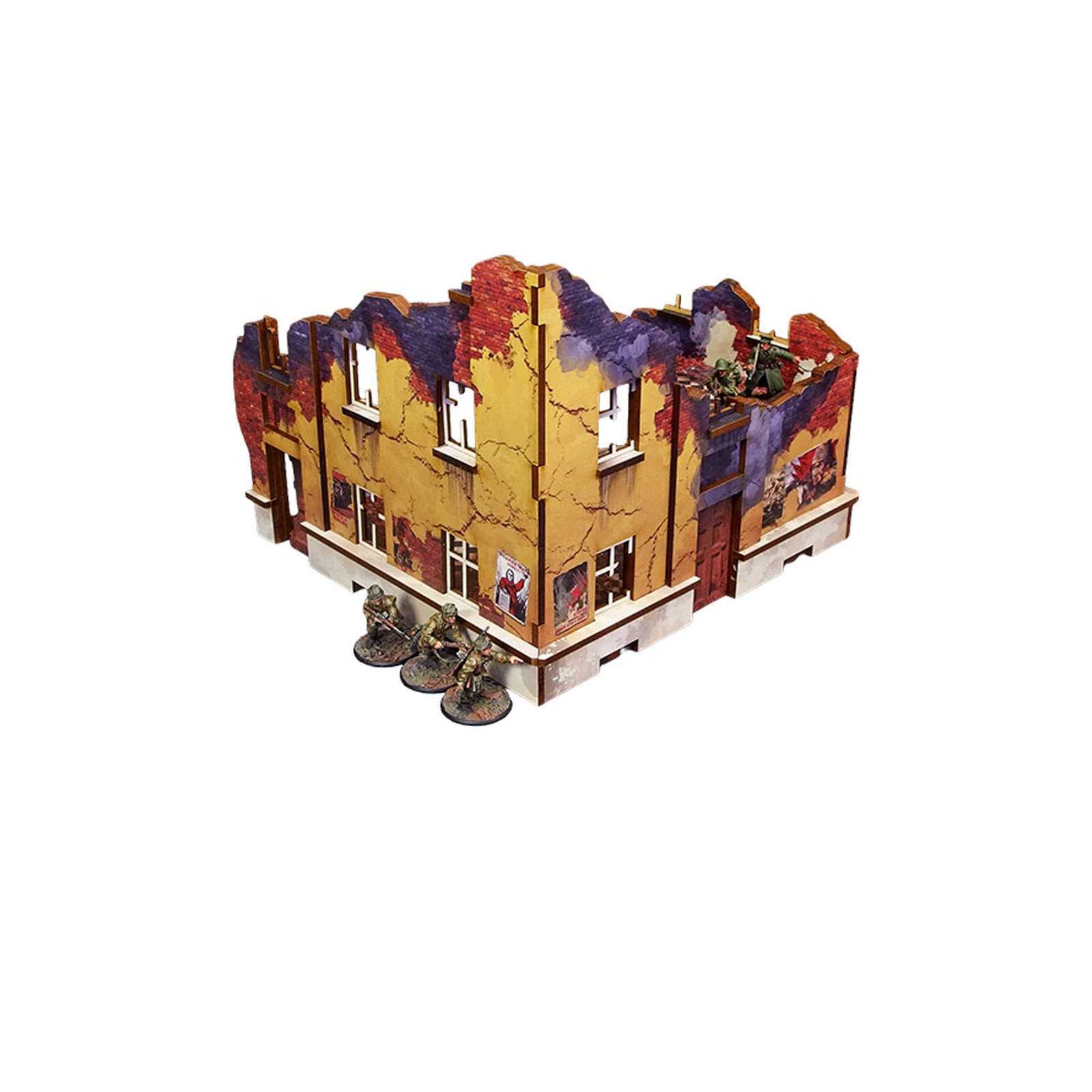 Micro Art Studio WW2 Ostfront Stalingrad: School Right (with 3rd Floor)