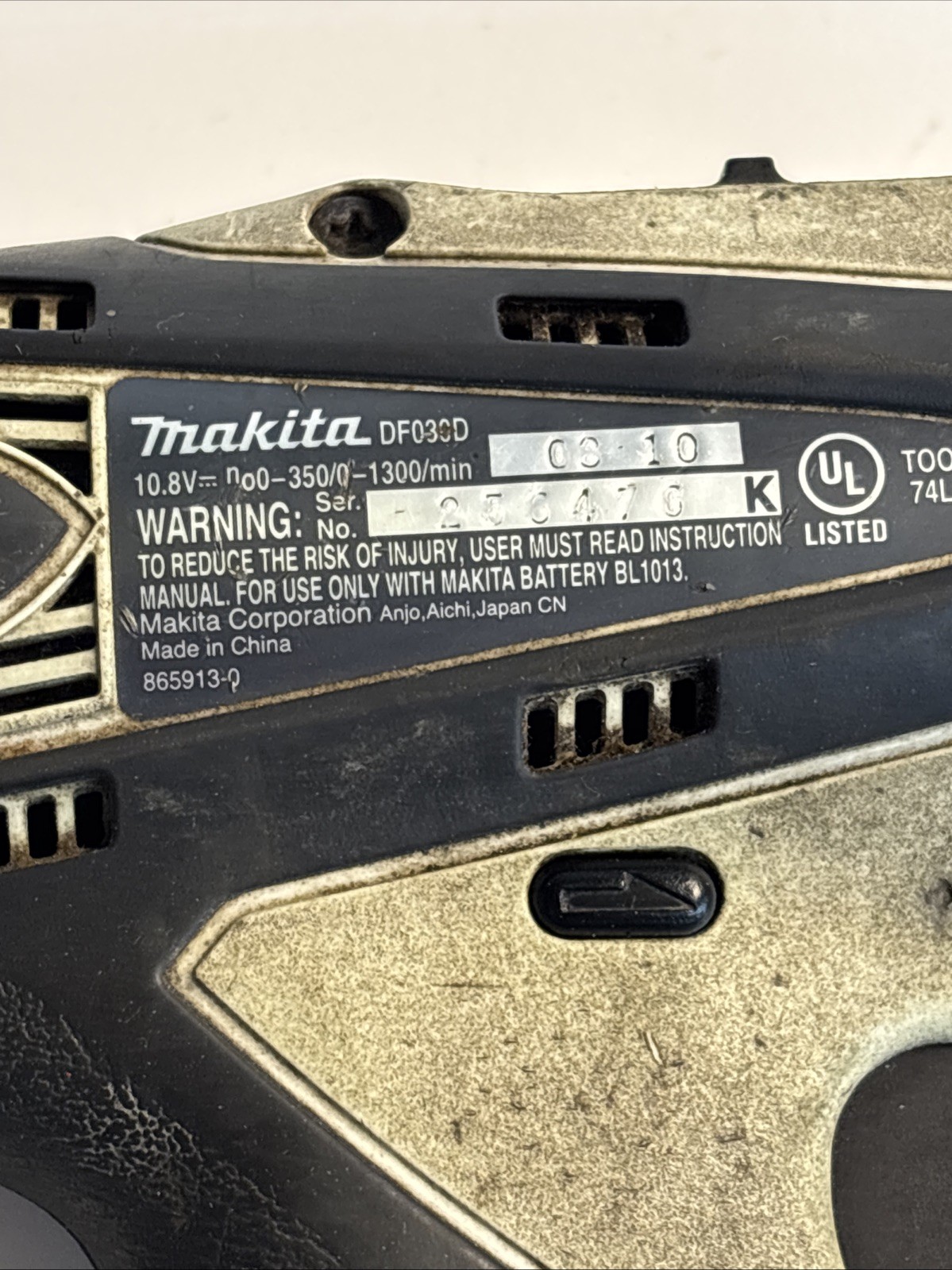 Makita DF030D 10.8V Cordless Drill Driver Pair Tested Working Tool Only