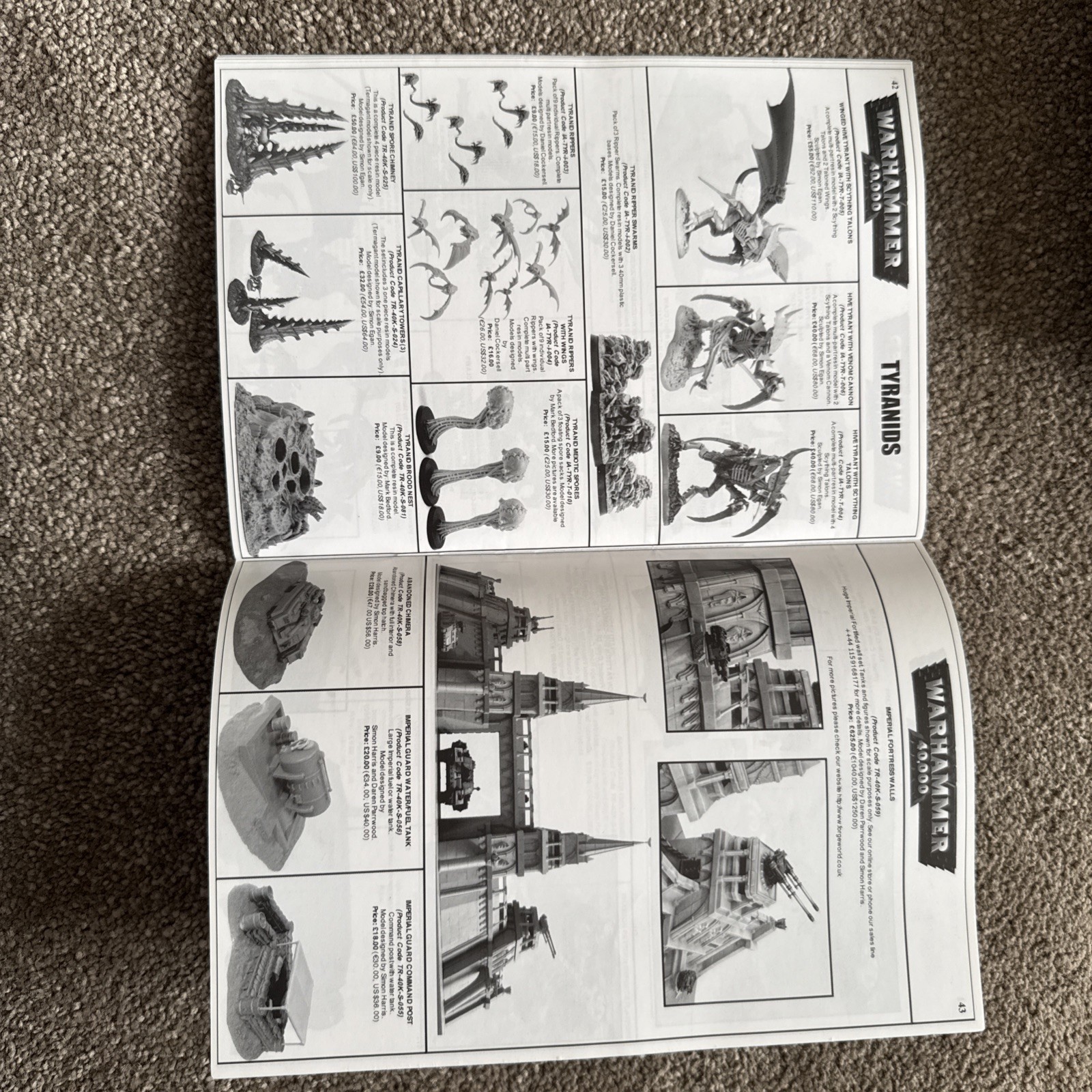 WARHAMMER Forge World Catalogue 2007 very good condition